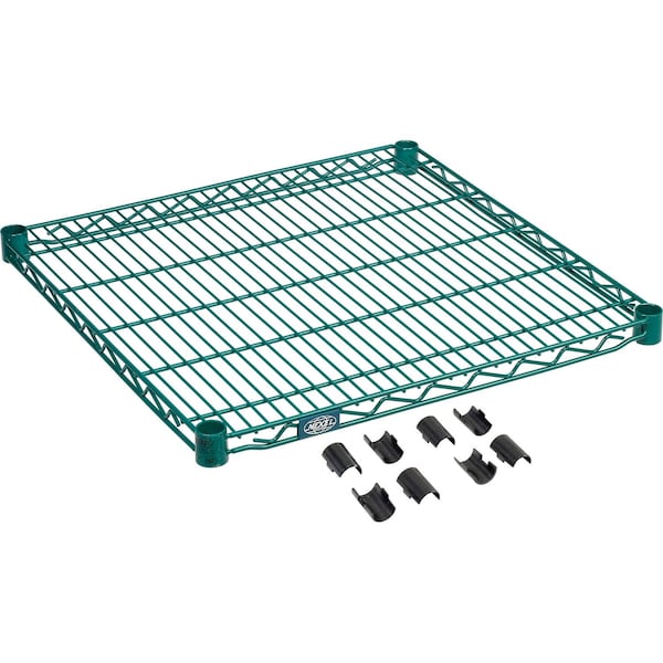 Nexel S2430G Poly-Green Epoxy Wire Shelf 30inW x 24inD S2430GZ - main